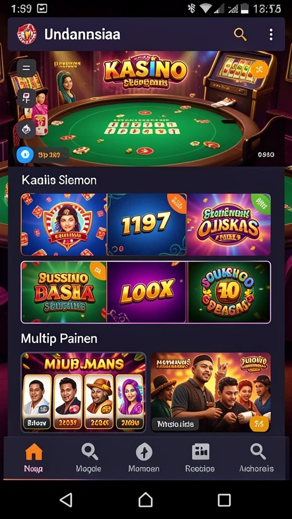 Tampilan permainan yang menarik dan intuitif.