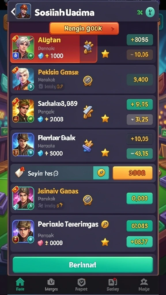 Fitur multiplayer yang memungkinkan bermain bersama teman.