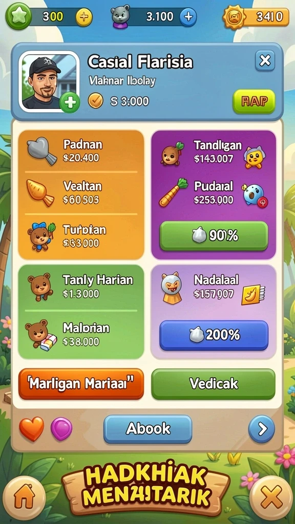 Berbagai pilihan permainan untuk semua selera.
