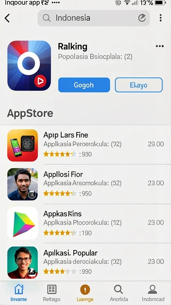 Screenshot dari tampilan level yang penuh warna.