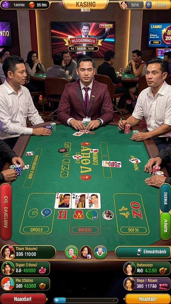 Tampilan awal game dengan latar belakang menawan.