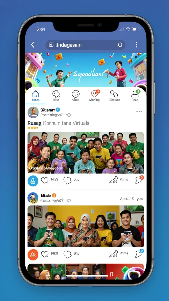 Tampilan awal yang menarik dan mudah digunakan.