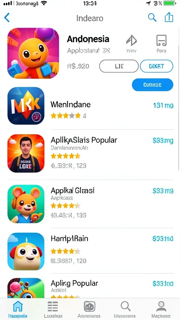 Level permainan yang bervariasi dan mendebarkan.
