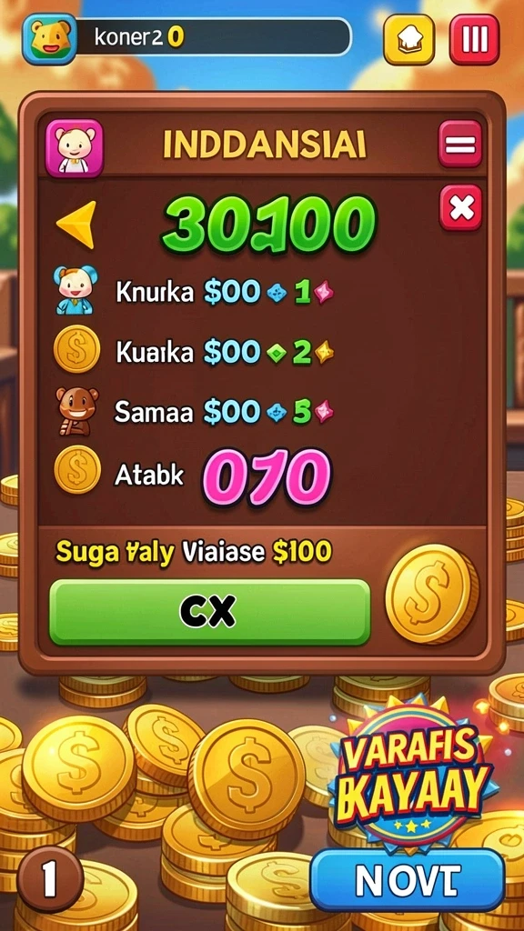 Tampilan akhir level yang memukau dan memuaskan.