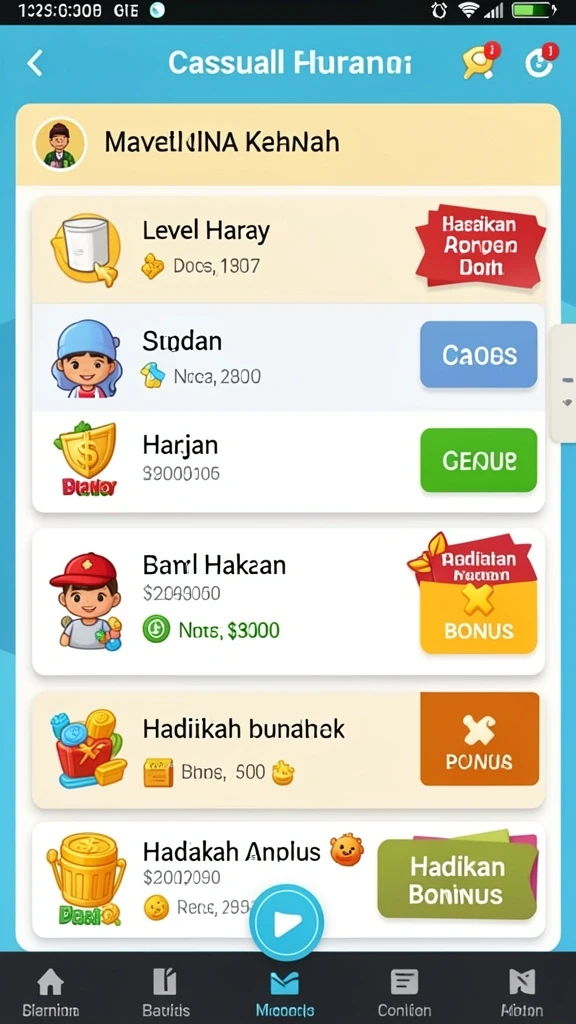 Beragam permainan slot dengan tema menarik.