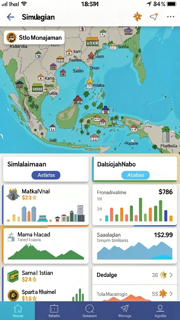 Tampilan grafis yang memukau dan penuh warna.
