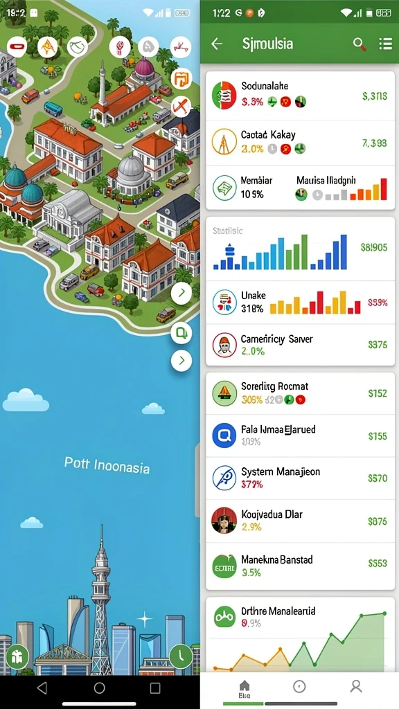 Fitur obrolan untuk berinteraksi dengan pemain lain.