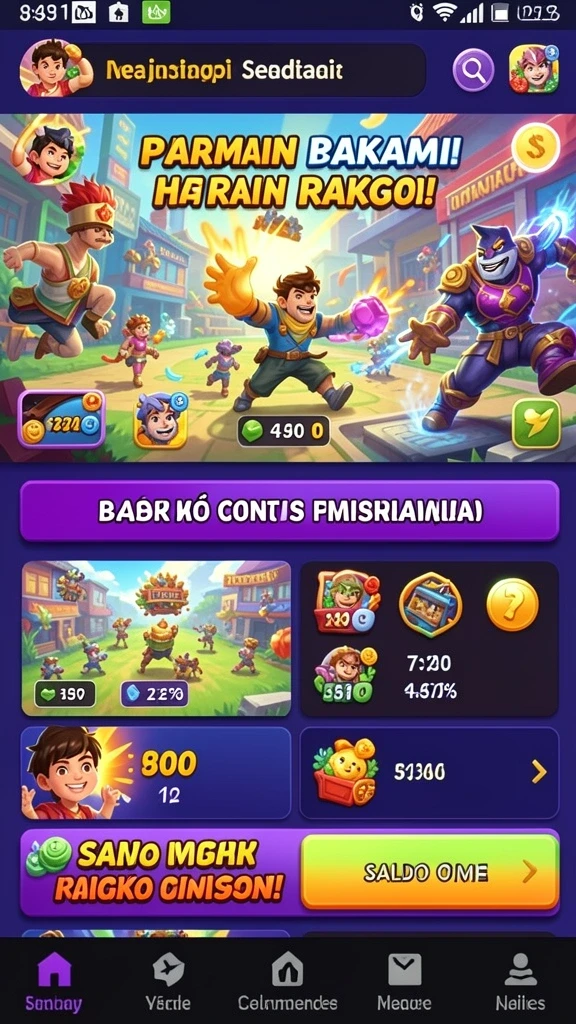 Screenshot yang menunjukkan aksi mendebarkan dalam permainan.