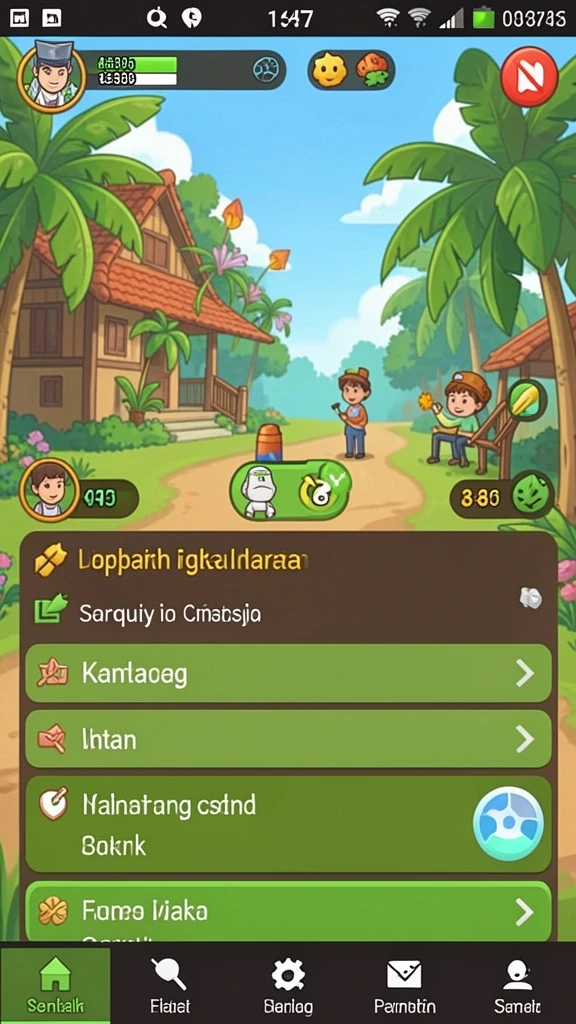 Menampilkan pemandangan indah dari dunia Viking.