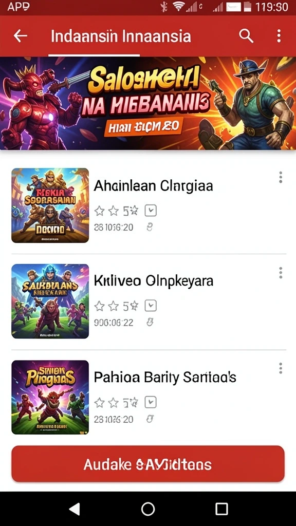 Beragam pilihan permainan yang tersedia.